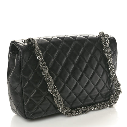 Chanel Lambskin Quilted Medium Westminster Pearl Flap Black 3 of 10