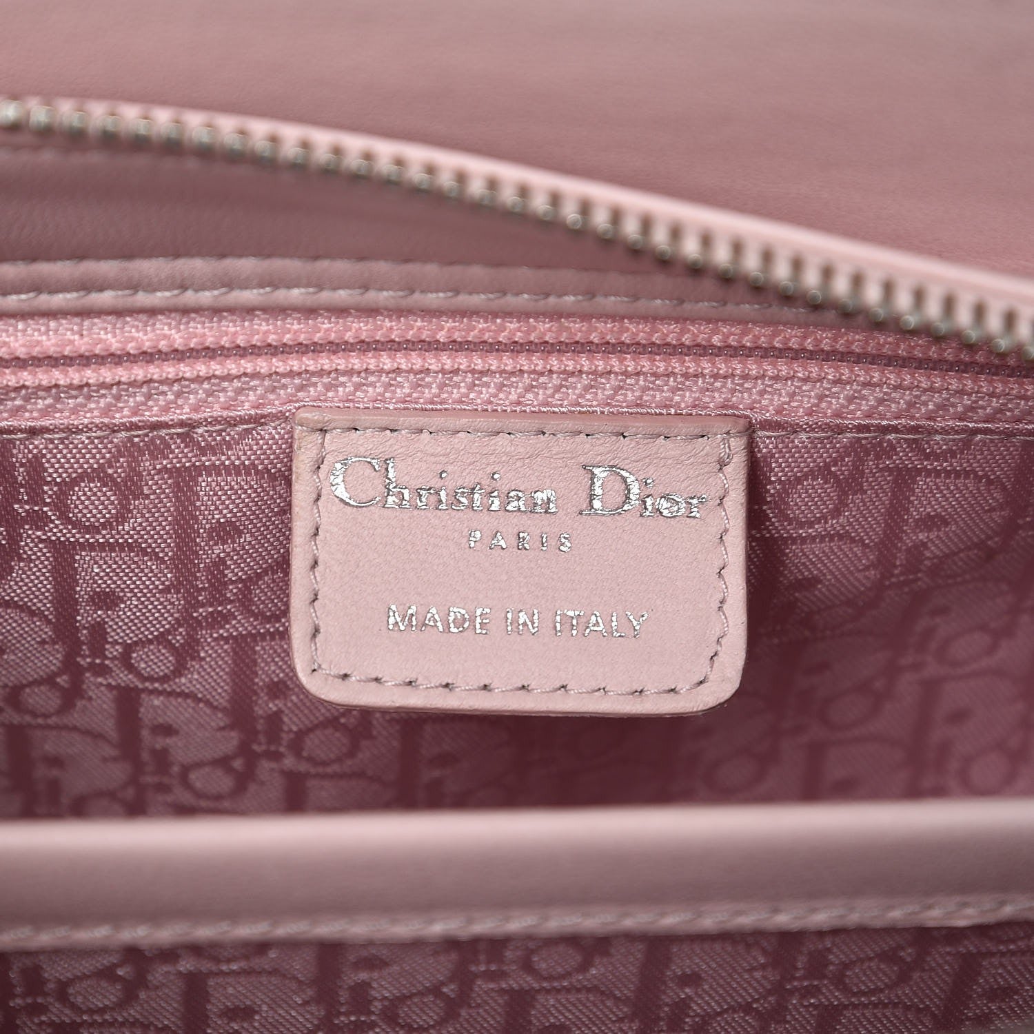 Christian Dior Calfskin Cannage Perforated East West Lady Dior Pink 6 of 11