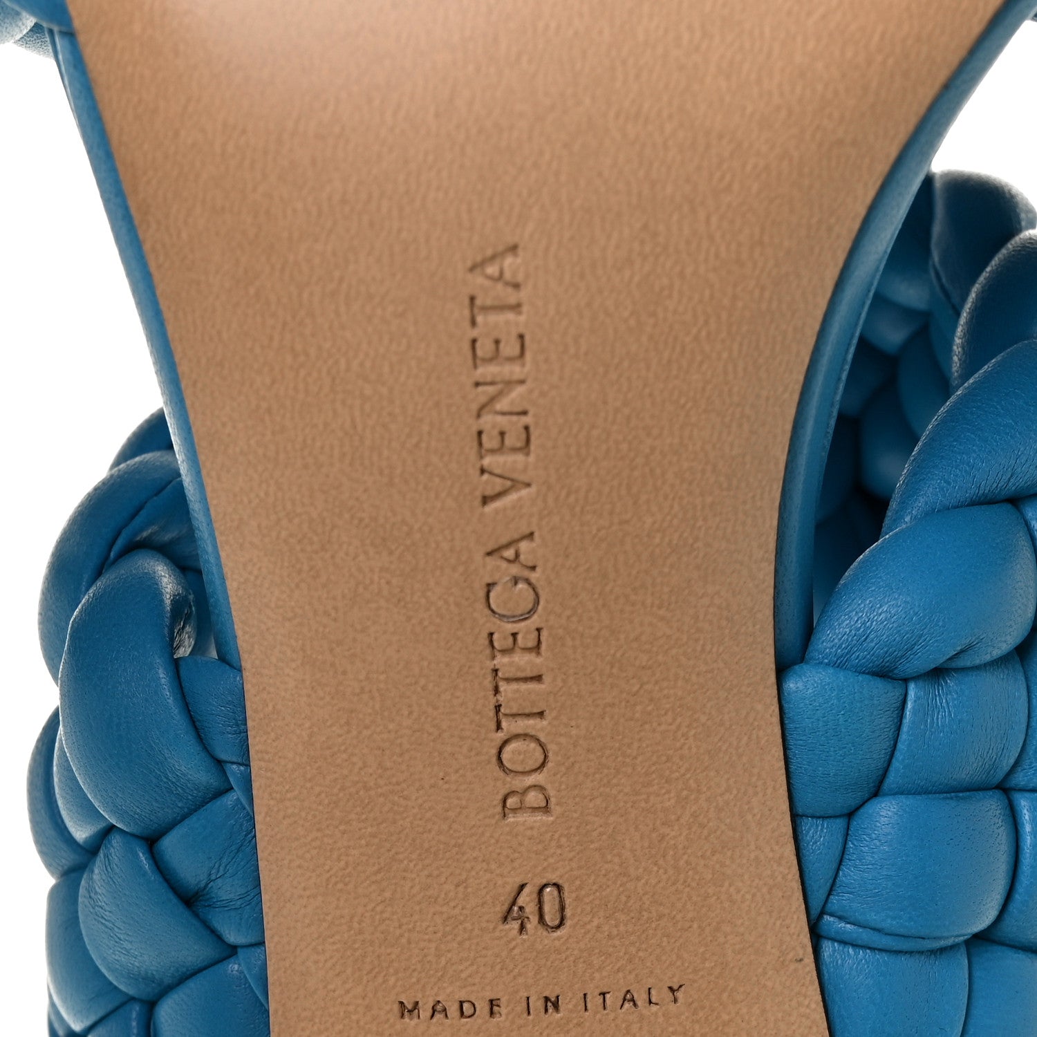 Bottega Veneta Nappa Twisted Padded Intrecciato Curve Slide Sandals 40 Bleuette 6 of 7
