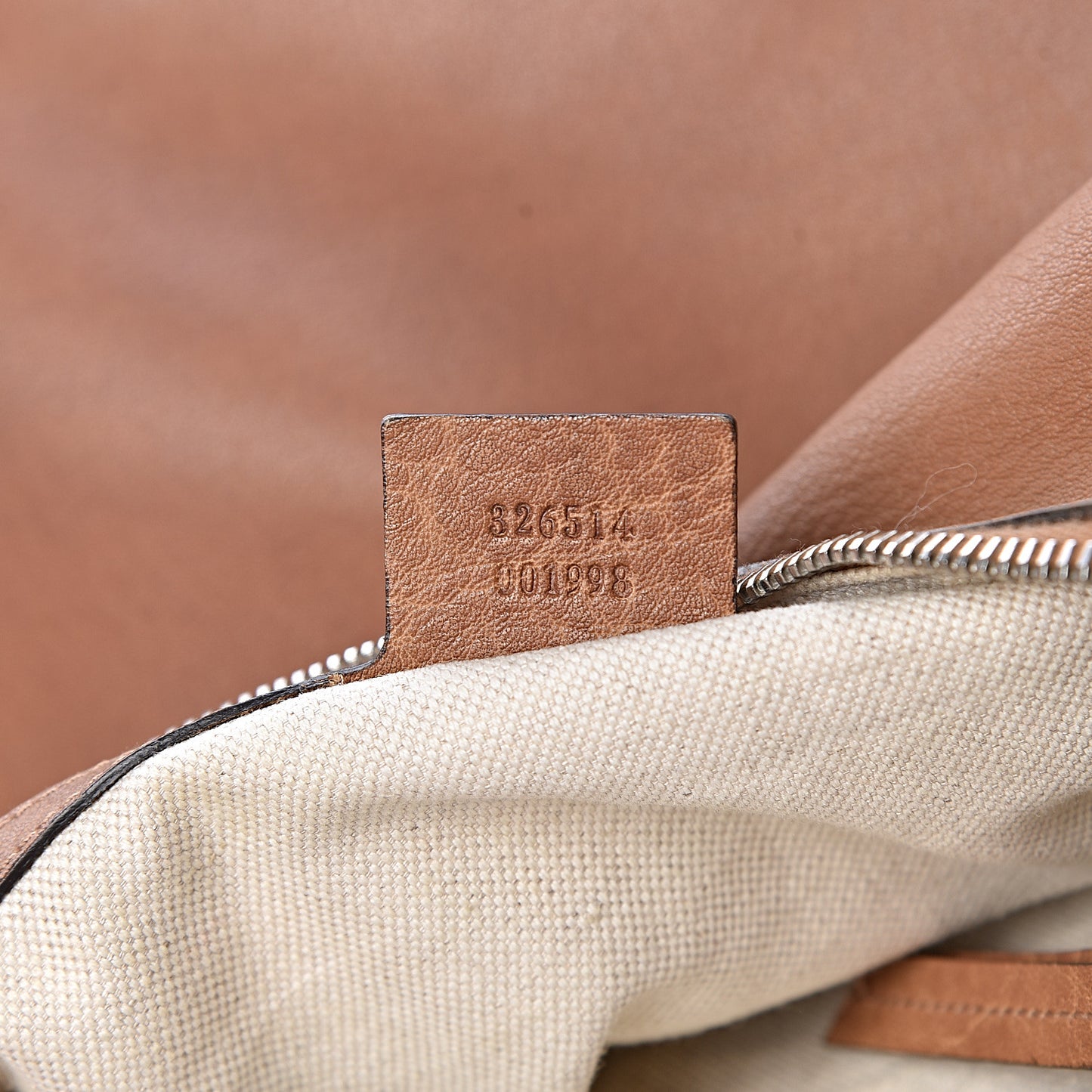 Grained Calfskin Small Miss GG Hobo Light Cuir