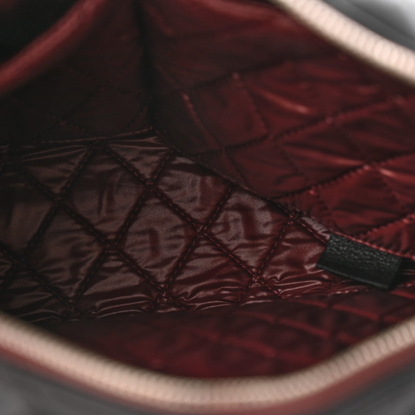 Lambskin Quilted Hobo Black
