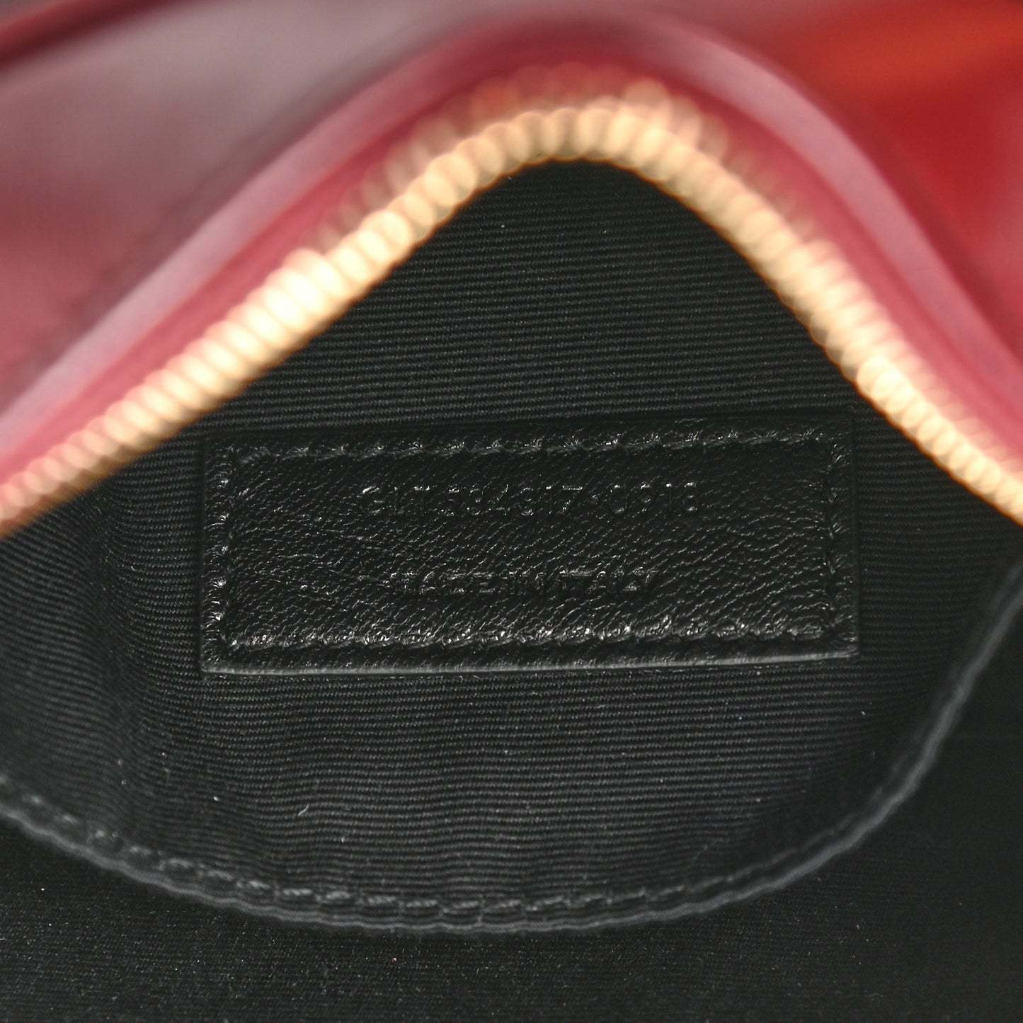 Calfskin Matelasse Monogram Lou Belt Bag Dark Legion Red