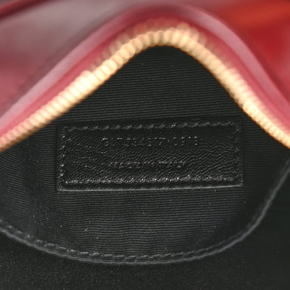 Saint Laurent Calfskin Matelasse Monogram Lou Belt Bag Dark Legion Red 7 of 11