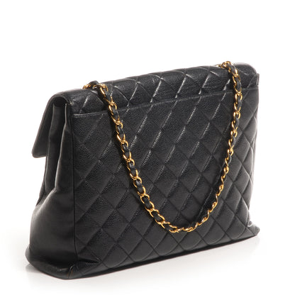 Chanel Caviar Jumbo XL Flap Black 3 of 9