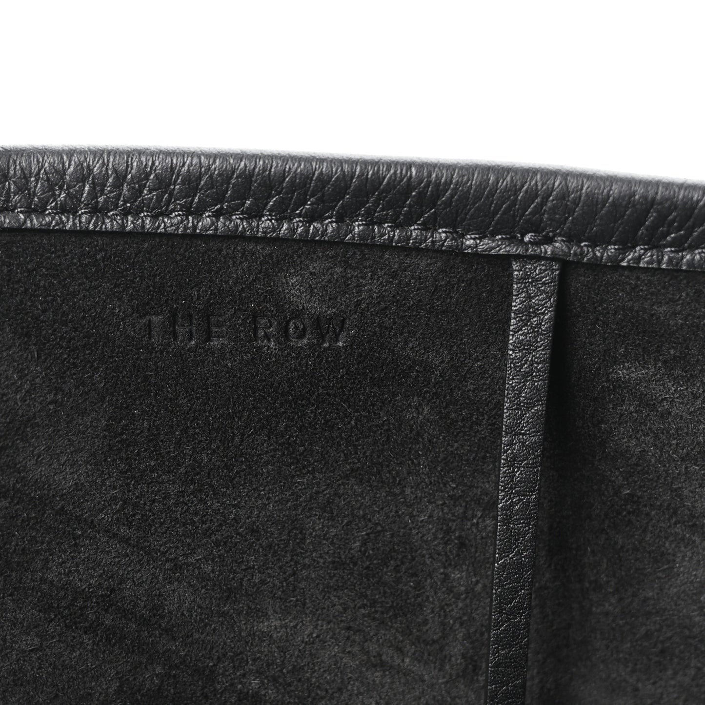 Grained Calfskin Park Tote Three Black