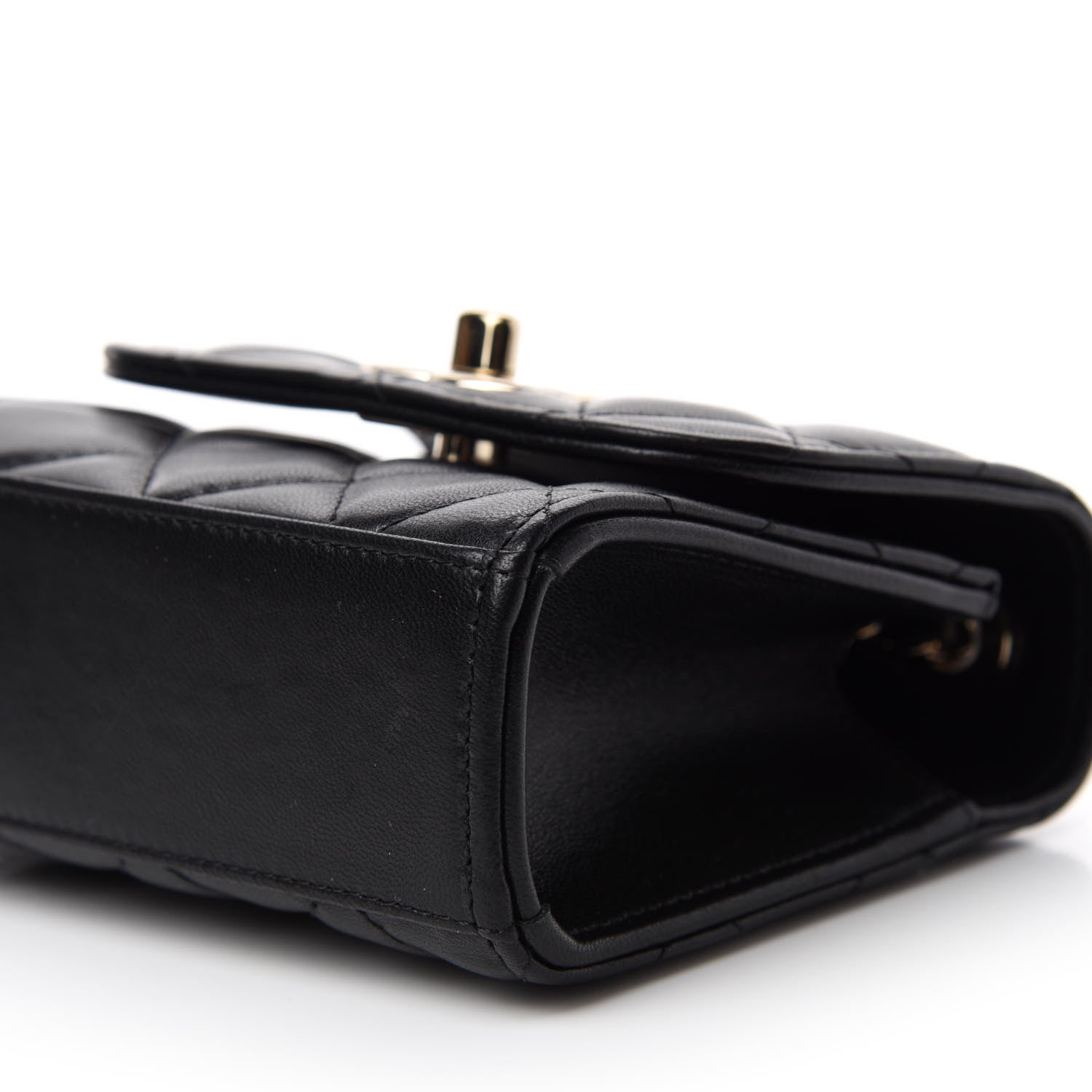 Chanel Lambskin Quilted Mini Trendy CC Chain Wallet Black 7 of 11