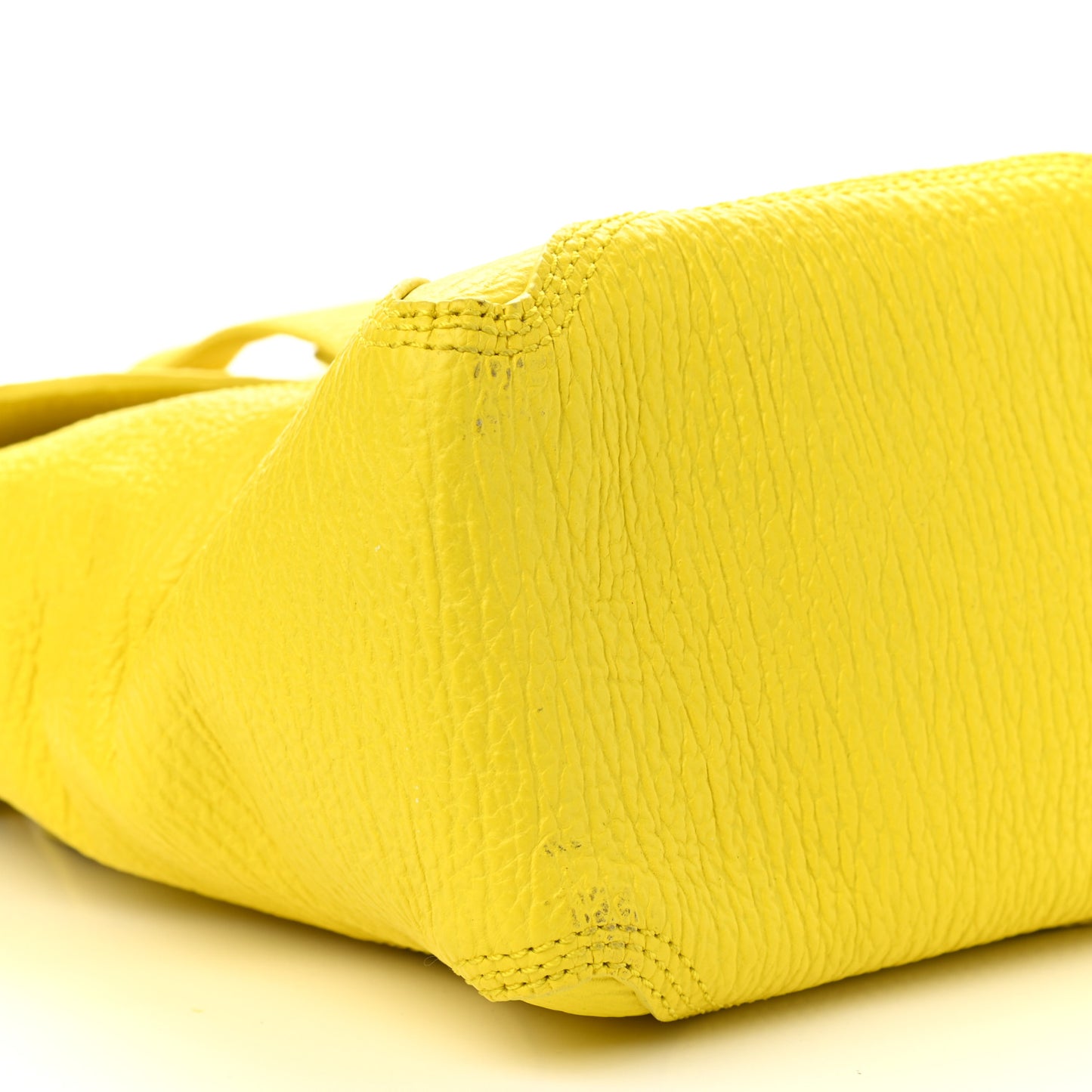 Textured Calfskin Medium Pashli Satchel Electric yellow