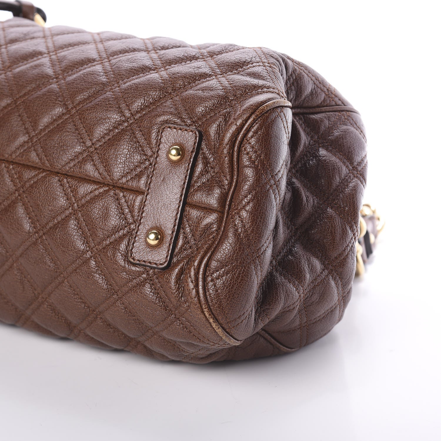 Marc Jacobs Calfskin Quilted Stam Brown 8 of 8