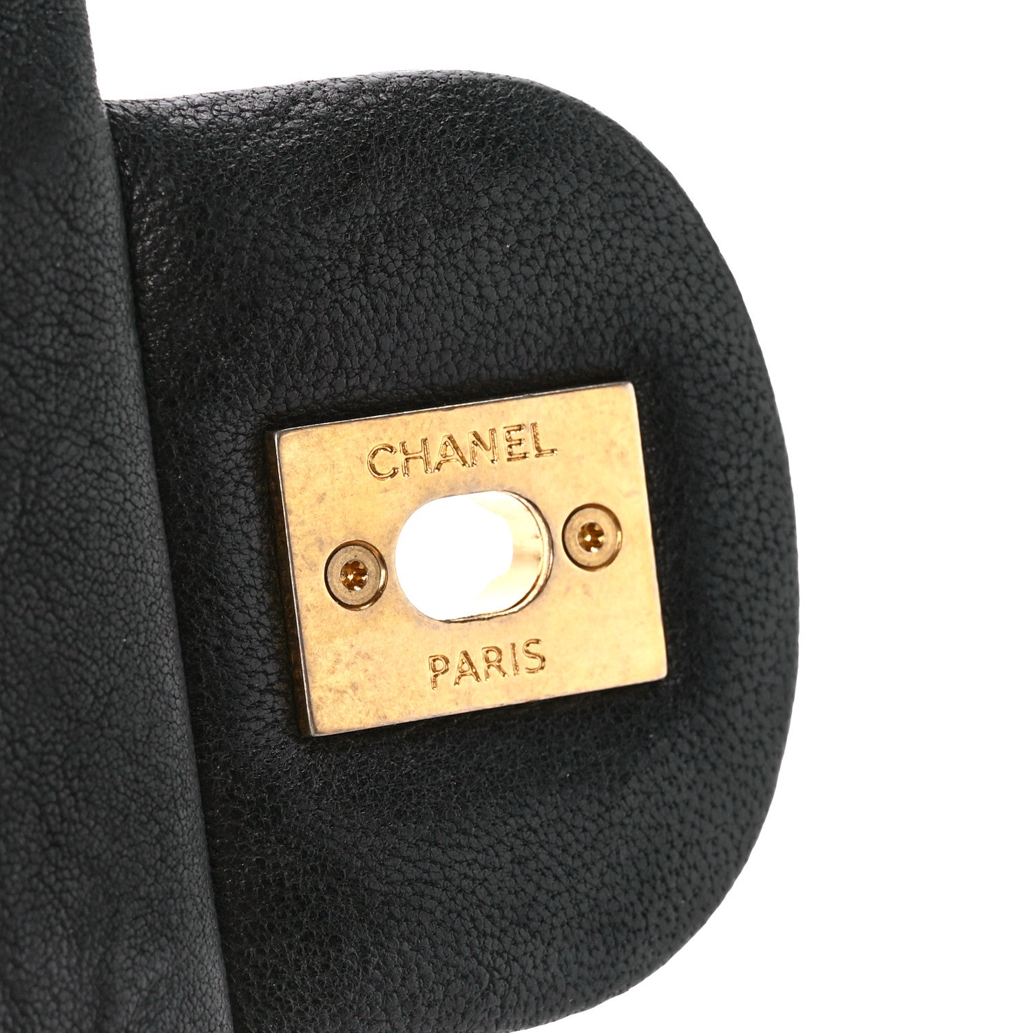Chanel Calfskin Chevron Quilted Medium Surpique Flap Black 7 of 12