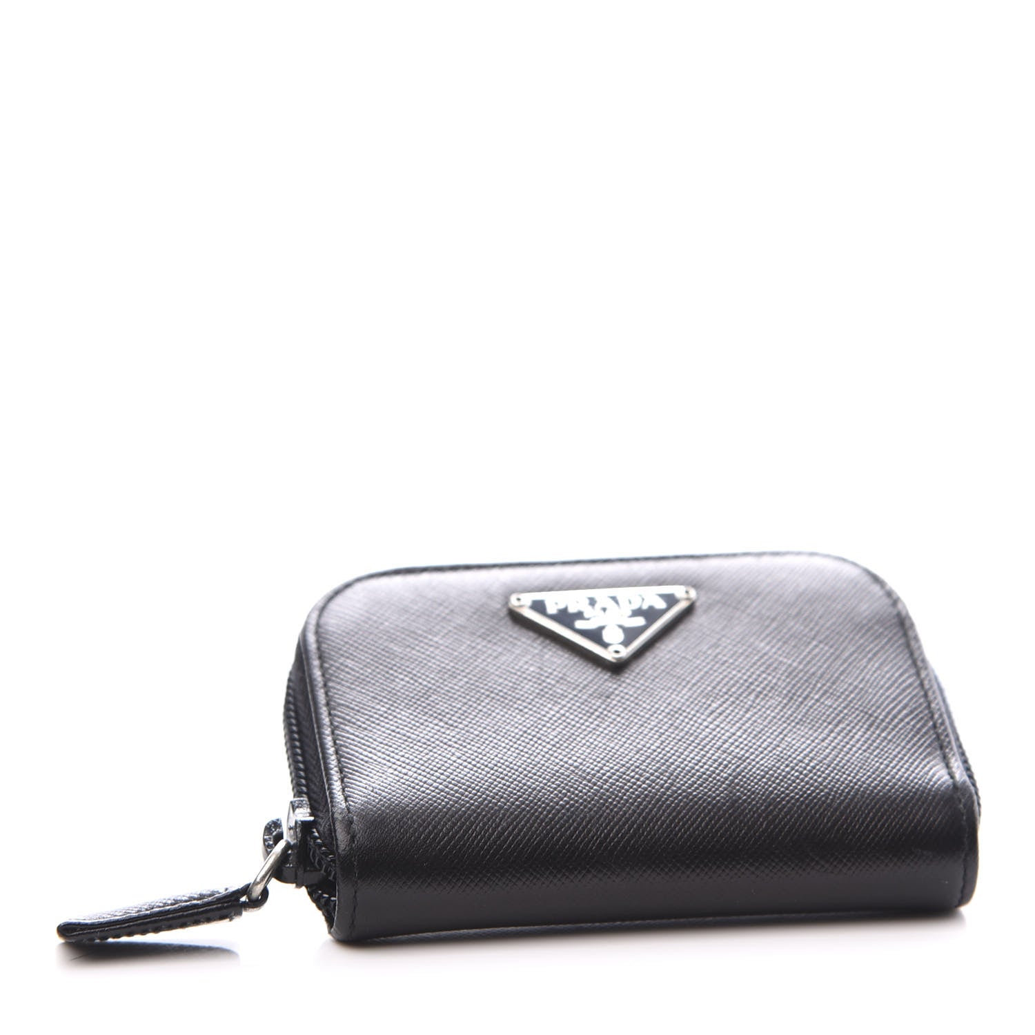 Prada Saffiano Coin Purse Black 3 of 8