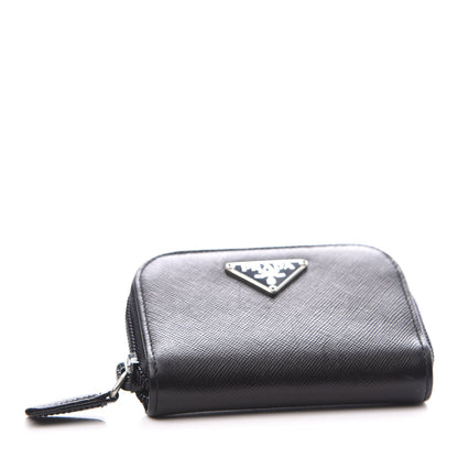 Prada Saffiano Coin Purse Black 3 of 8