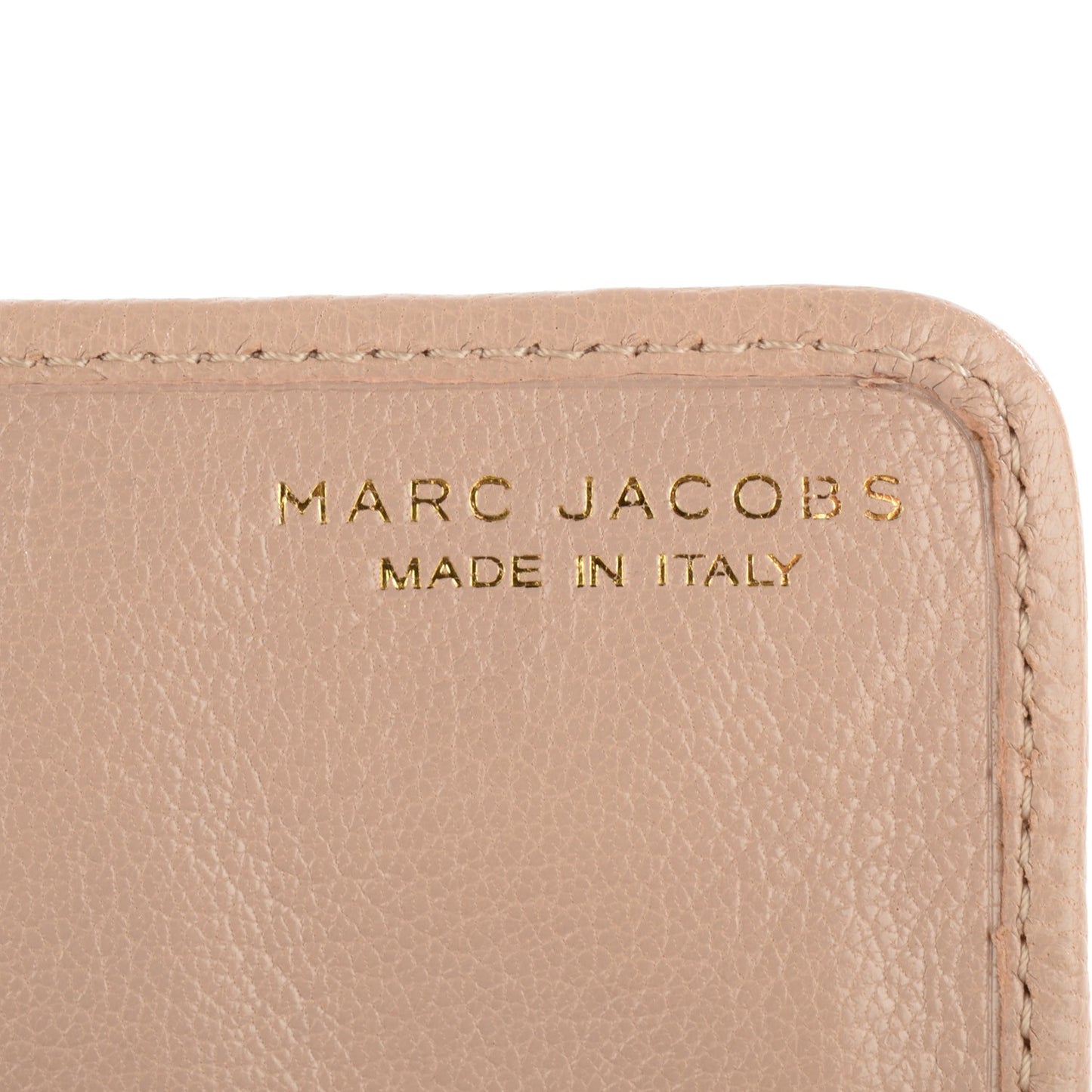 Lacquered Lambskin Baroque Double Groove Wallet Blush