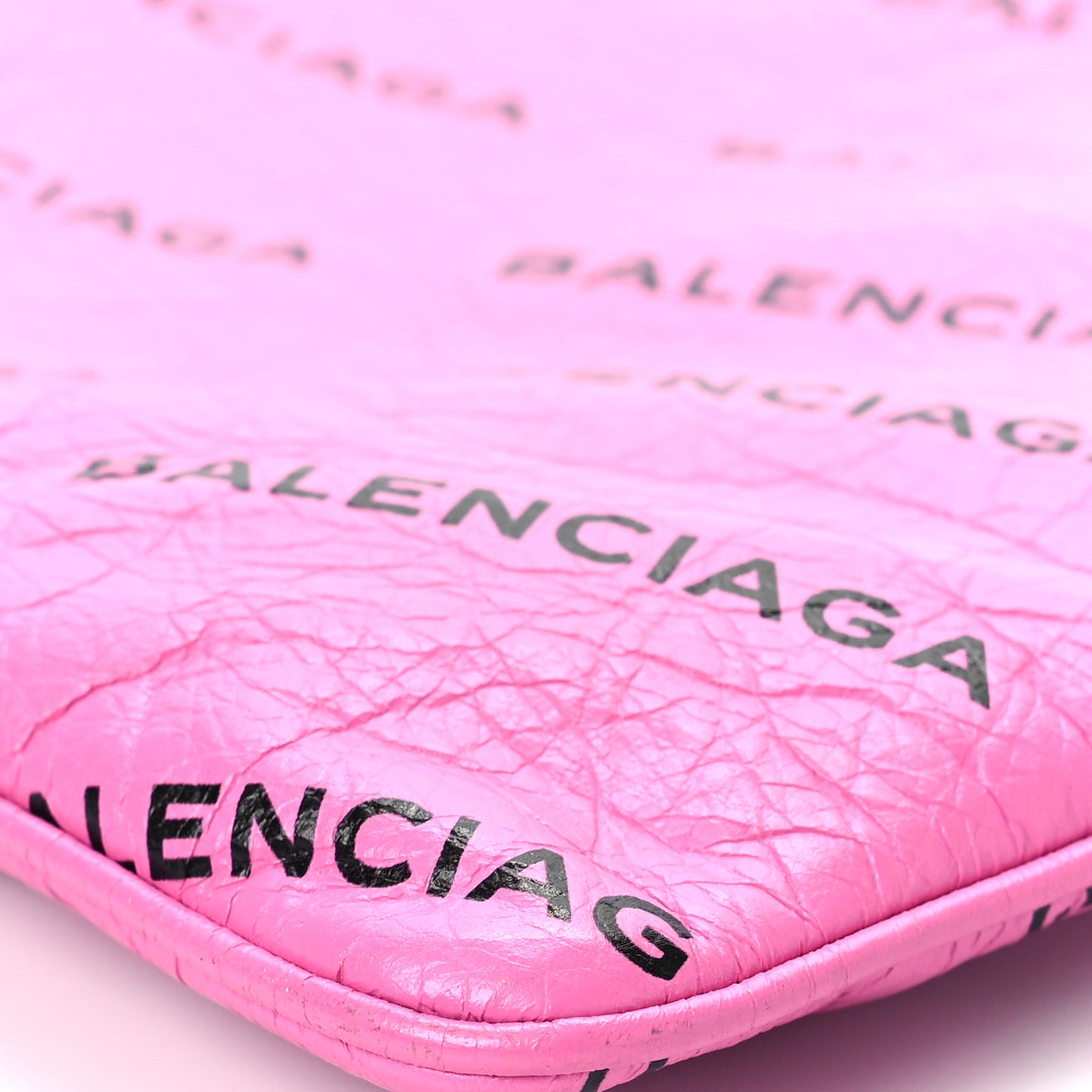 Agneau Arena Allover Logo Pouch Rose Bonbon Black