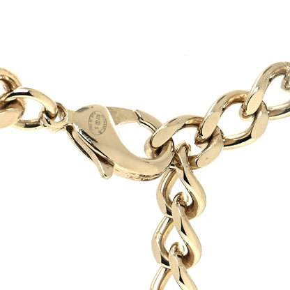 Chanel Pearl Crystal CC Chain Choker Necklace Gold 4 of 5