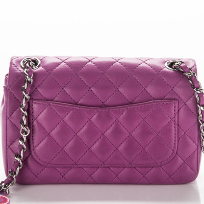 Chanel Lambskin Extra Mini Rectangular Ladybug Flap Purple 11 of 12