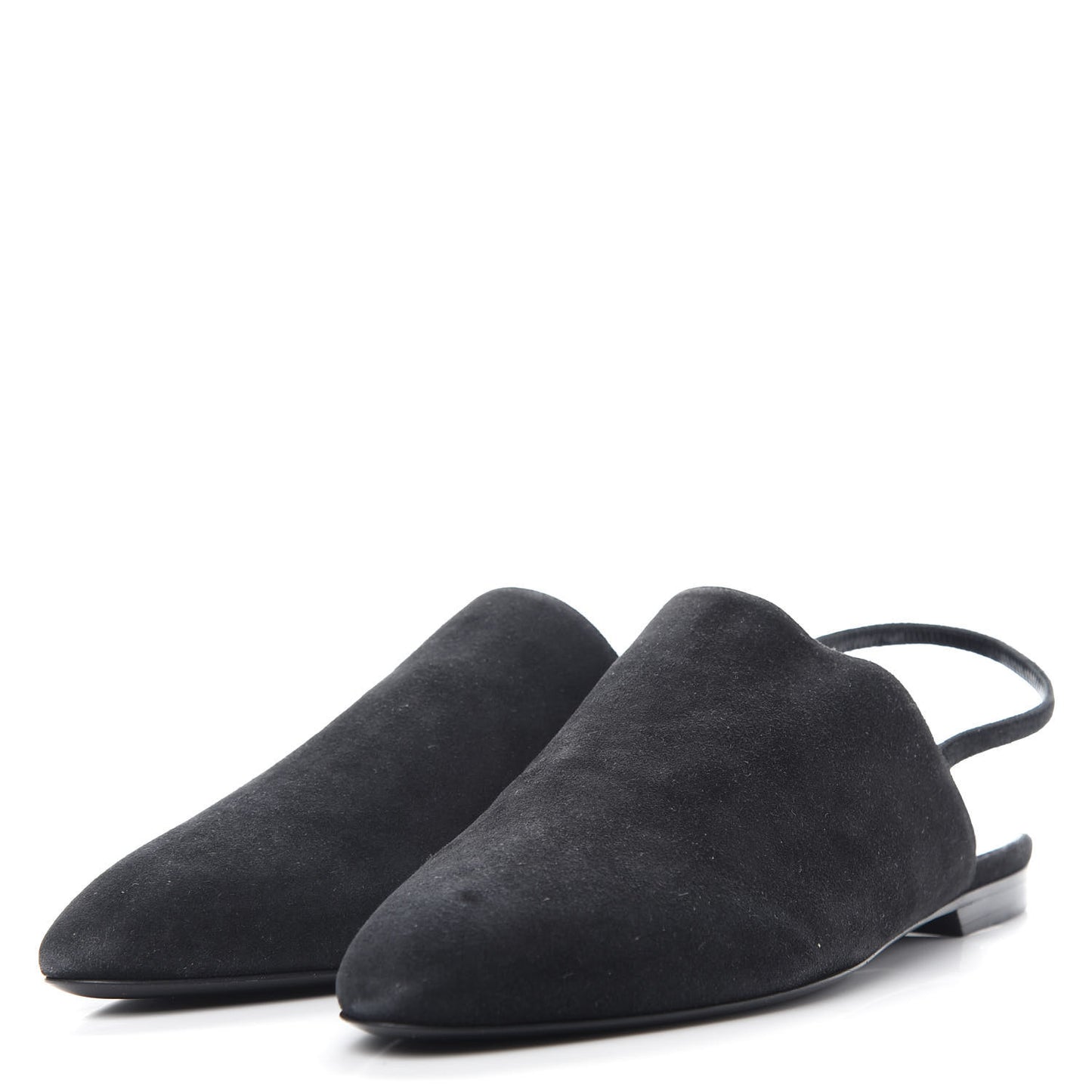 Suede Slingback Mules 35 Black