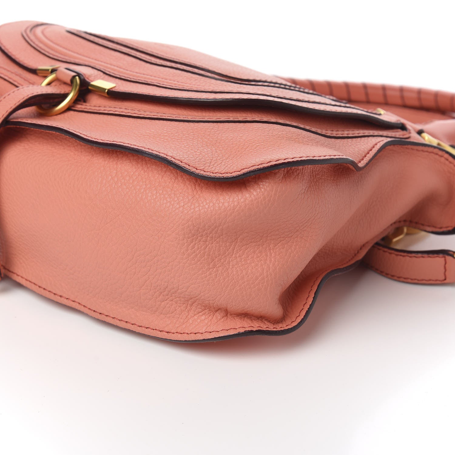 Chloe Calfskin Medium Marcie Satchel Coral Pop 10 of 11