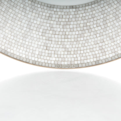 Hermes Porcelain Mosaique Au 24 Platine Calotte Plate 6.7 3 of 5