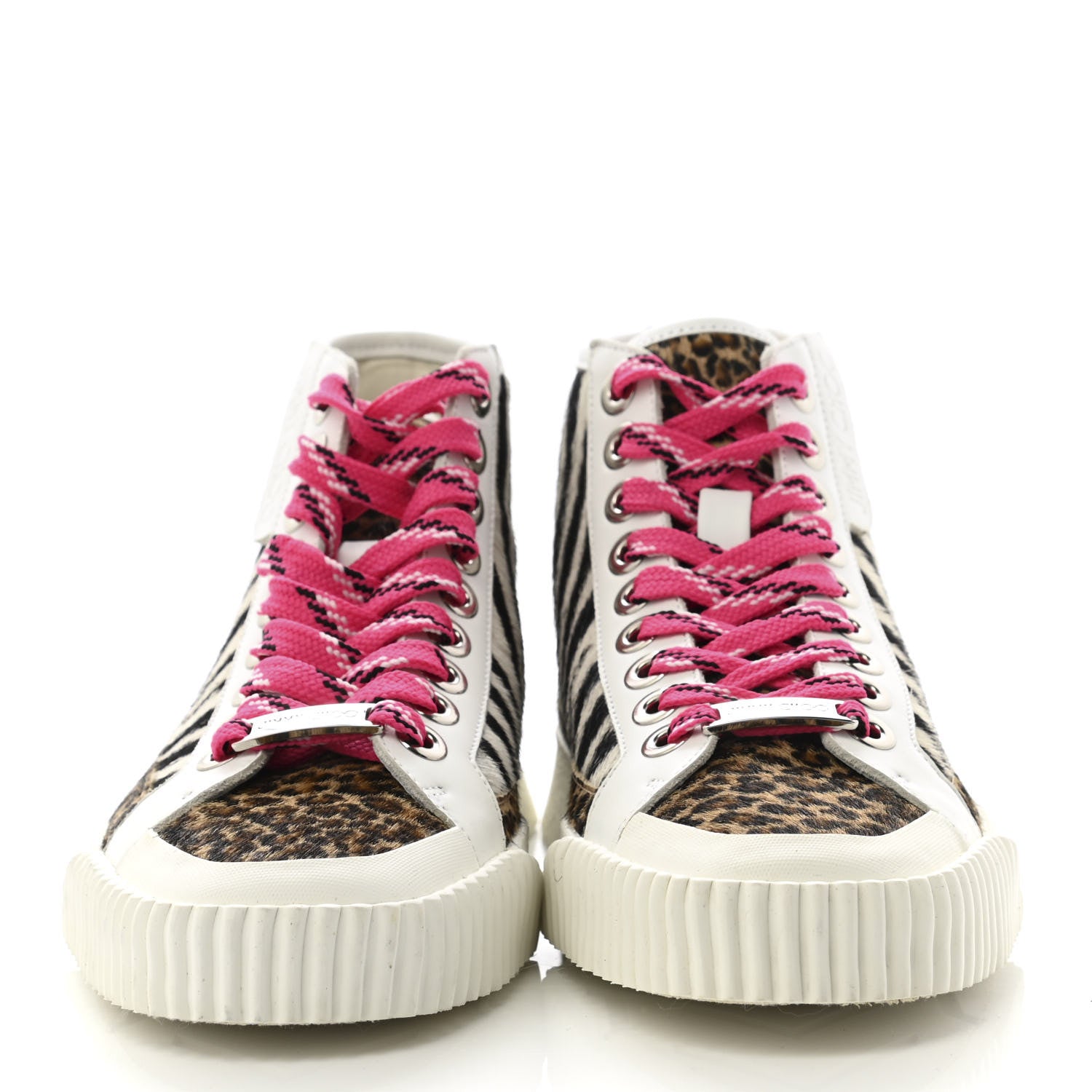 Jimmy Choo Pony Hair Zebra Print Micro Leopard Print Impala High