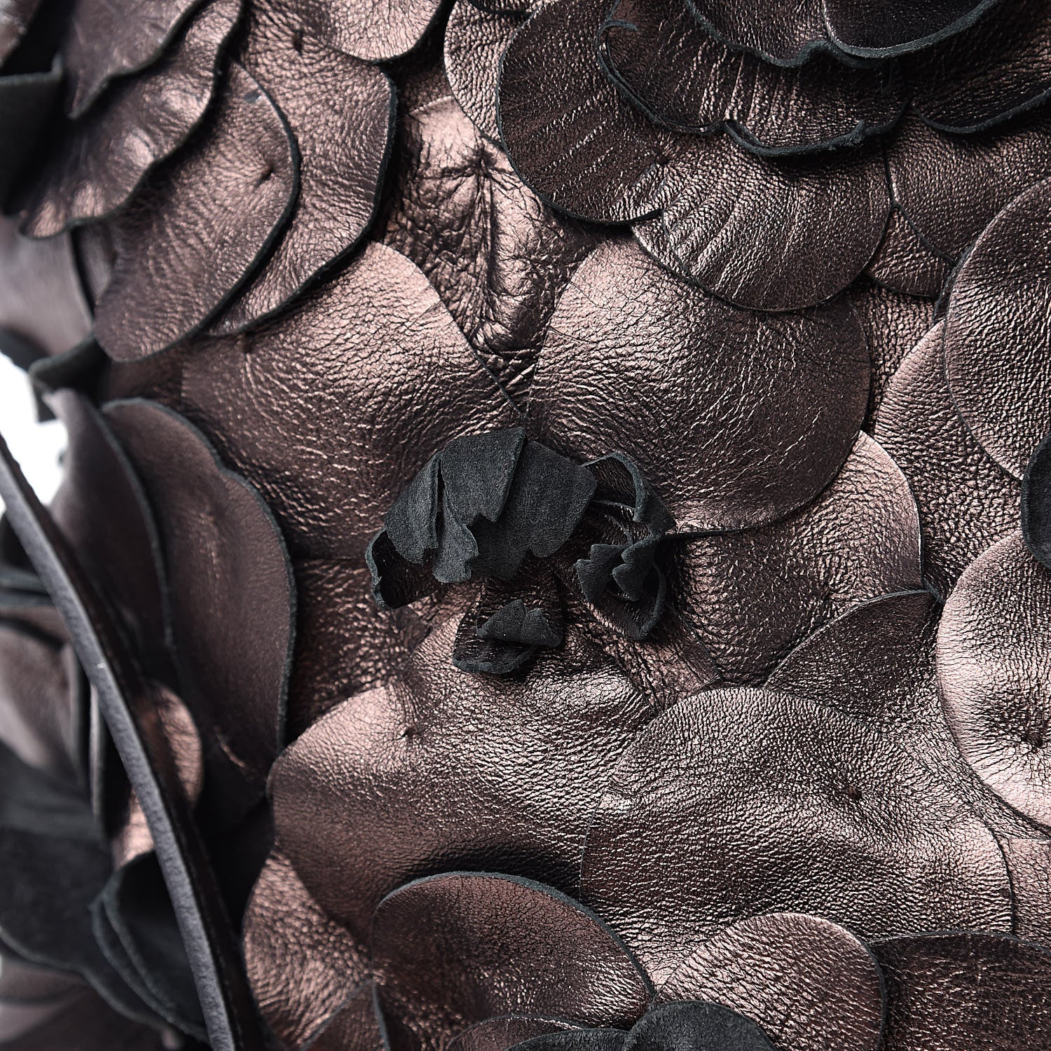 Valentino Garavani Metallic Nappa Floral Tote 9 of 16