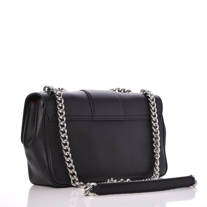 Dolce & Gabbana Calfskin Lucia Chain Shoulder Bag Black 3 of 7