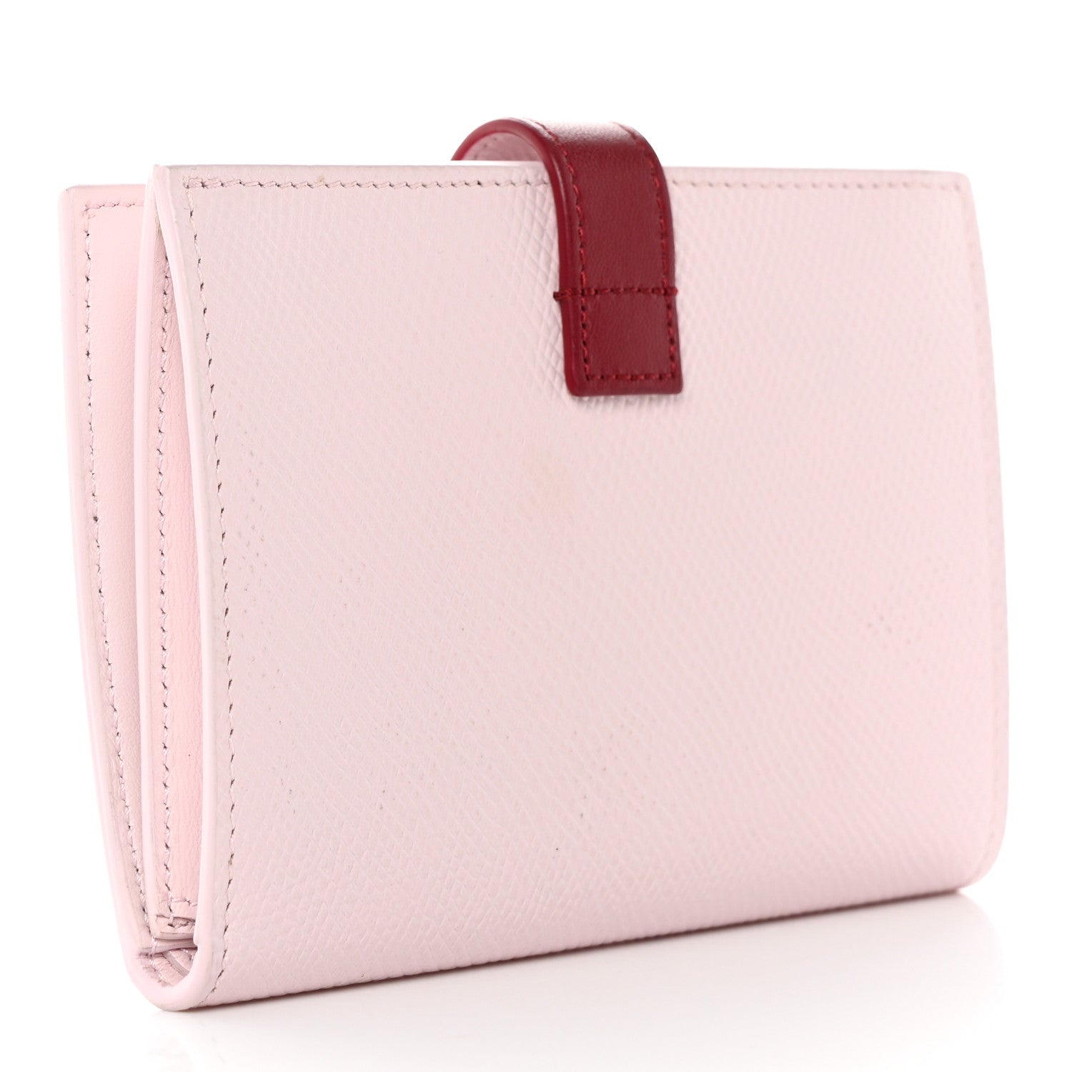 Celine Grained Calfskin Medium Multifunction Strap Wallet Peony Carmin 3 of 14