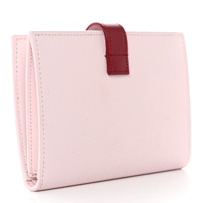 Celine Grained Calfskin Medium Multifunction Strap Wallet Peony Carmin 3 of 14