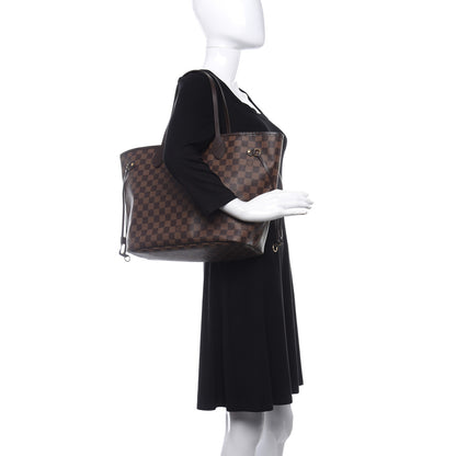 Louis Vuitton Damier Ebene Neo Neverfull MM Rose Ballerine 4 of 8