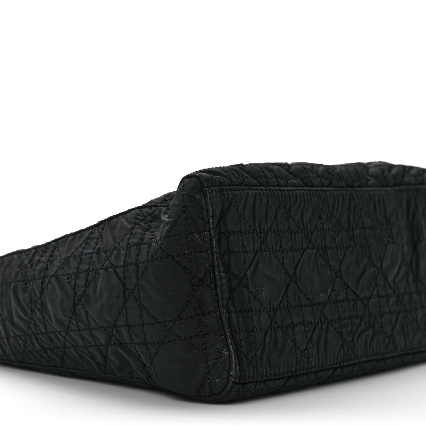 Nylon Cannage Medium Lady Dior Black