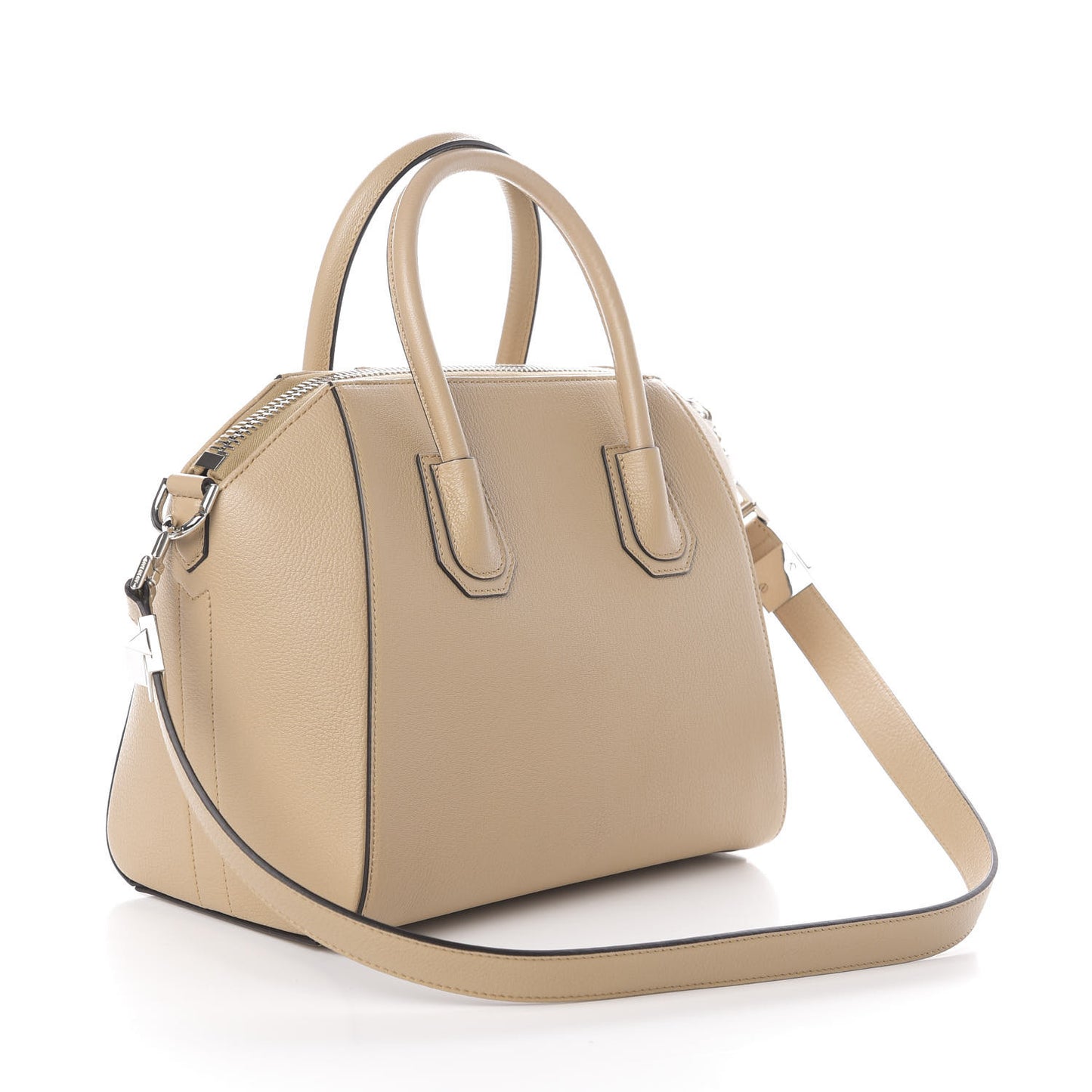 Sugar Goatskin Small Antigona Light Beige