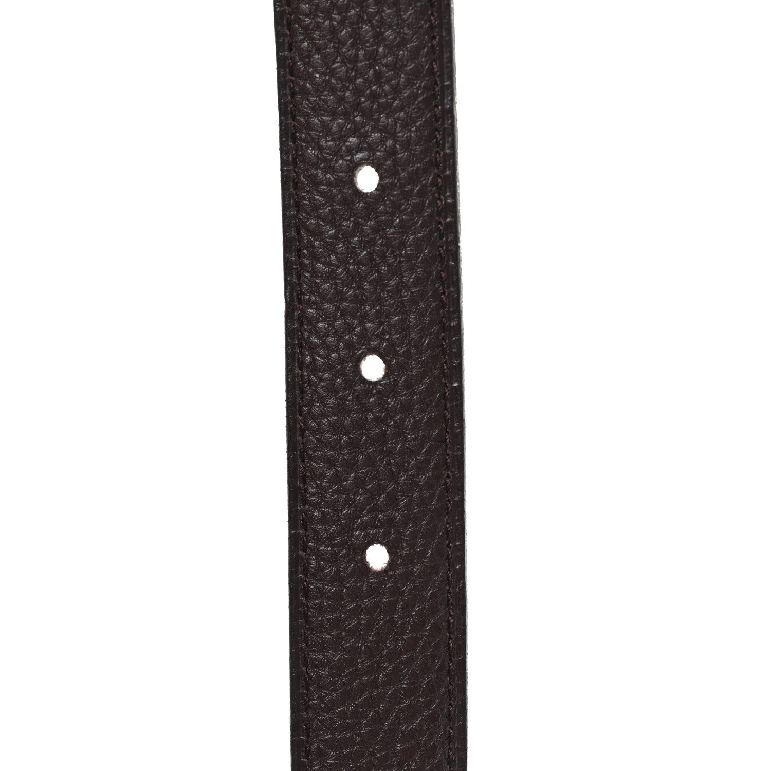 Hermes Box Togo 18mm H Belt 90 Black Chocolate 4 of 5