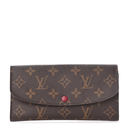 Louis Vuitton Monogram Emilie Wallet Fuchsia 1 of 9