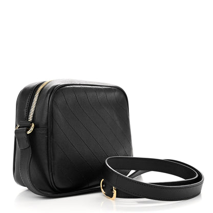 Gucci Sakai Be Green Calfskin Diagonal Stitched Small Blondie Shoulder Bag Black 3 of 13