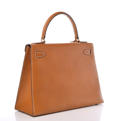 Hermes Courchevel Kelly Sellier 28 Gold 3 of 50