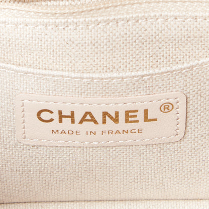 Chanel Cotton Raffia Lambskin Woven Mini Rectangular Flap Beige Red Black 8 of 9