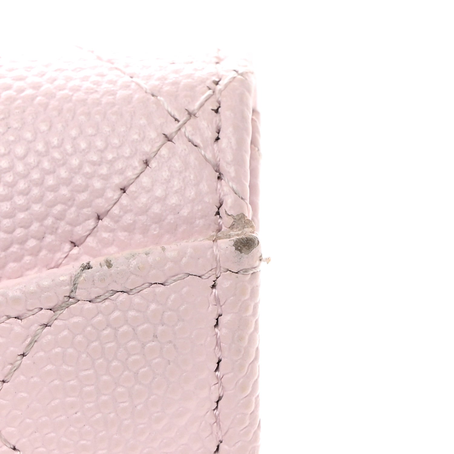 Chanel Caviar Quilted Flap Card Holder Wallet Light Pink 10 of 10