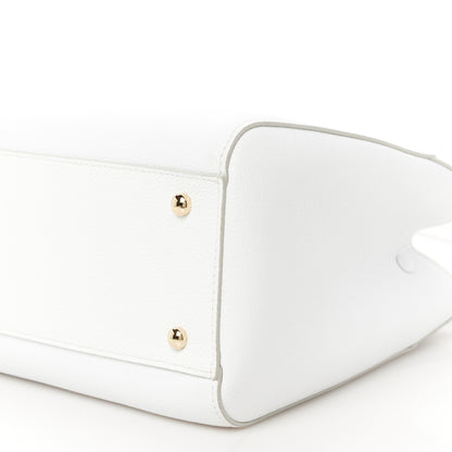 Chanel Grained Calfskin Small Neo Executive Shopper Tote White 10 of 10