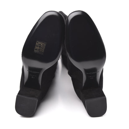 Saint Laurent Suede Babies Over The Knee Boots 36 Black 5 of 7