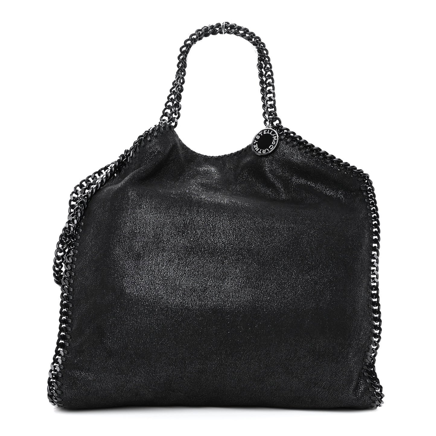 Shaggy Deer Falabella Fold Over Tote Black