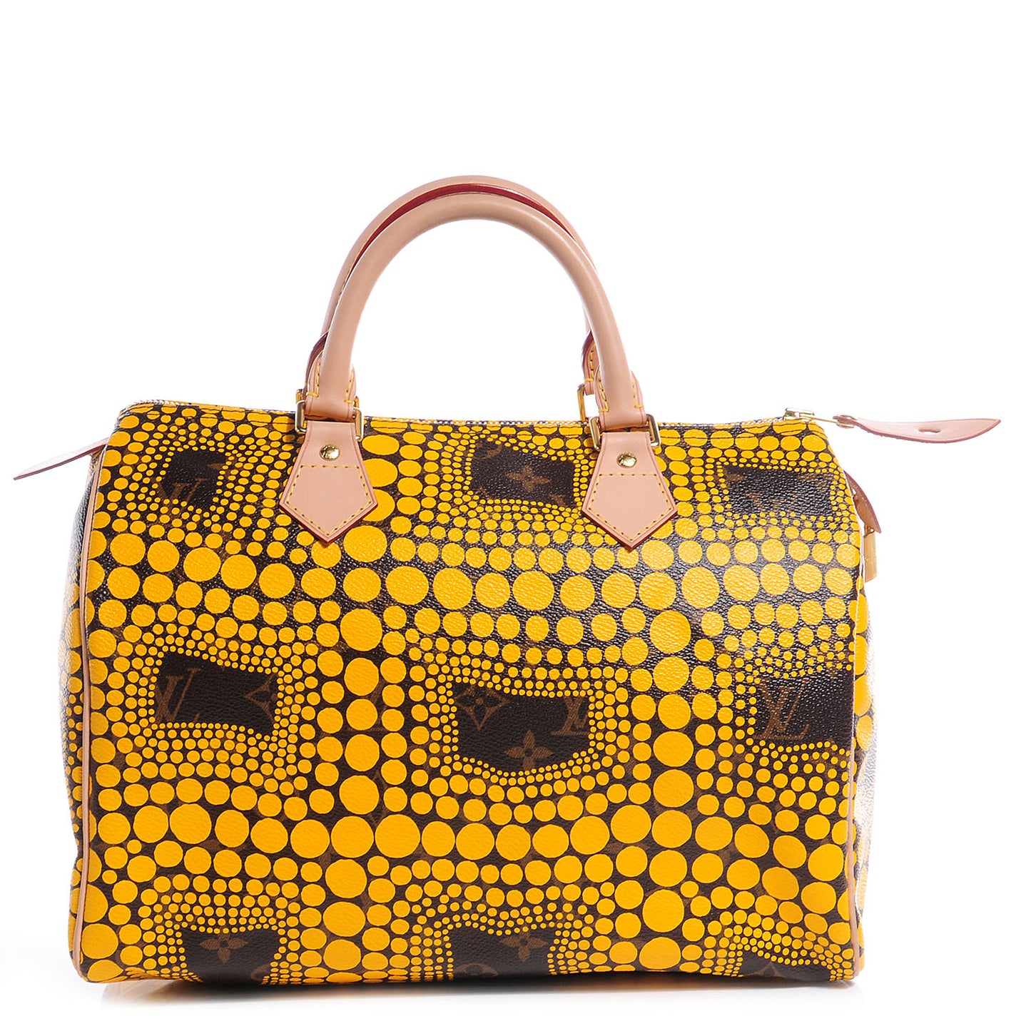 Monogram Kusama Town Speedy 30 Yellow