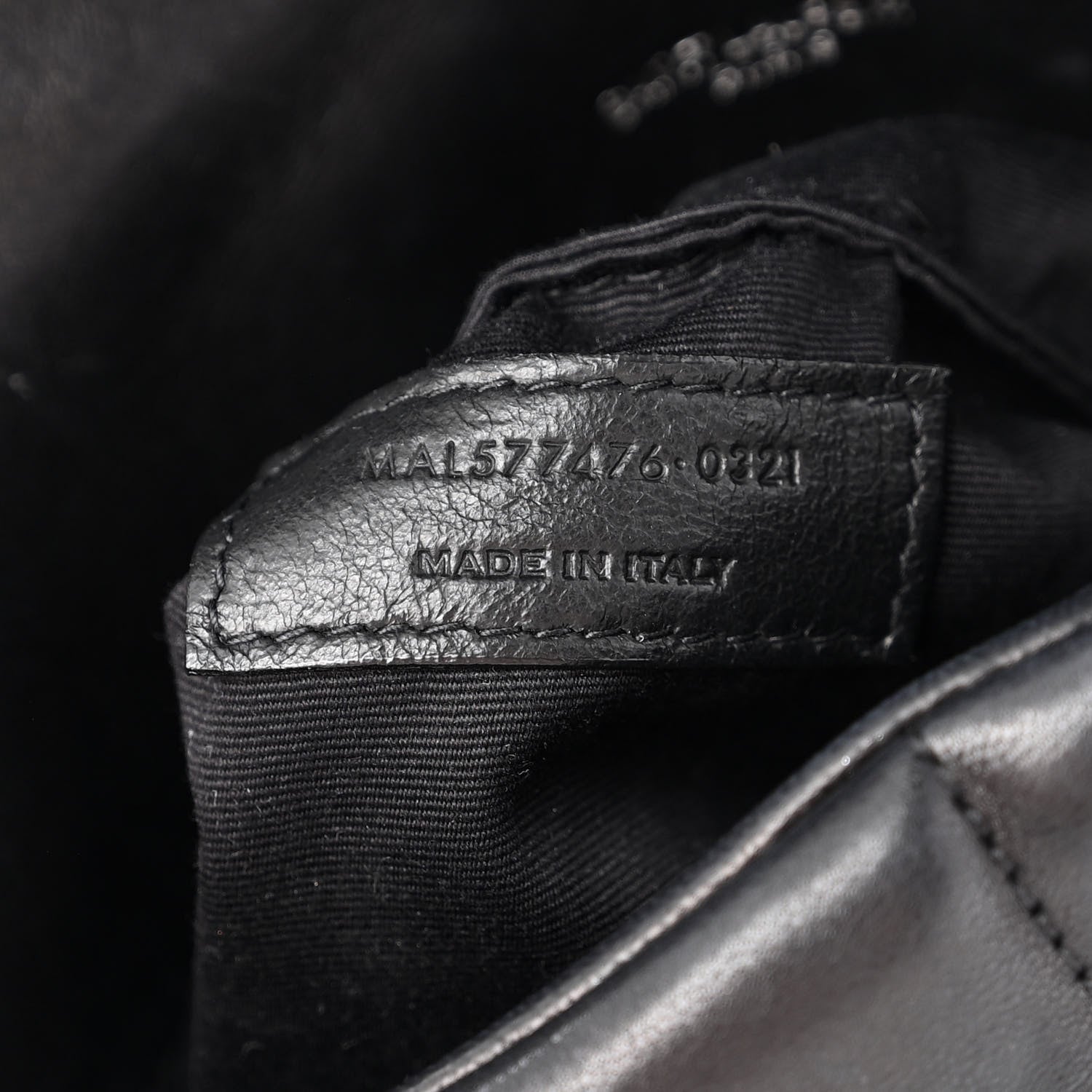 Saint Laurent Lambskin Quilted Small Loulou Puffer Monogram Chain Satchel Black 8 of 13
