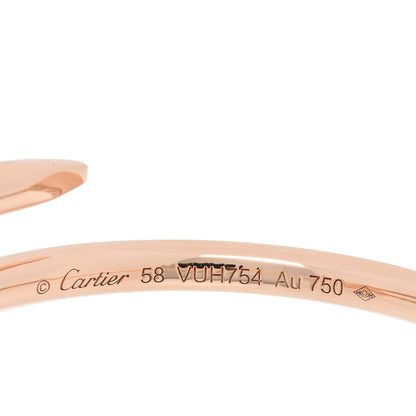 Cartier 18K Pink Gold Small Juste Un Clou Ring 58 8.25 4 of 4