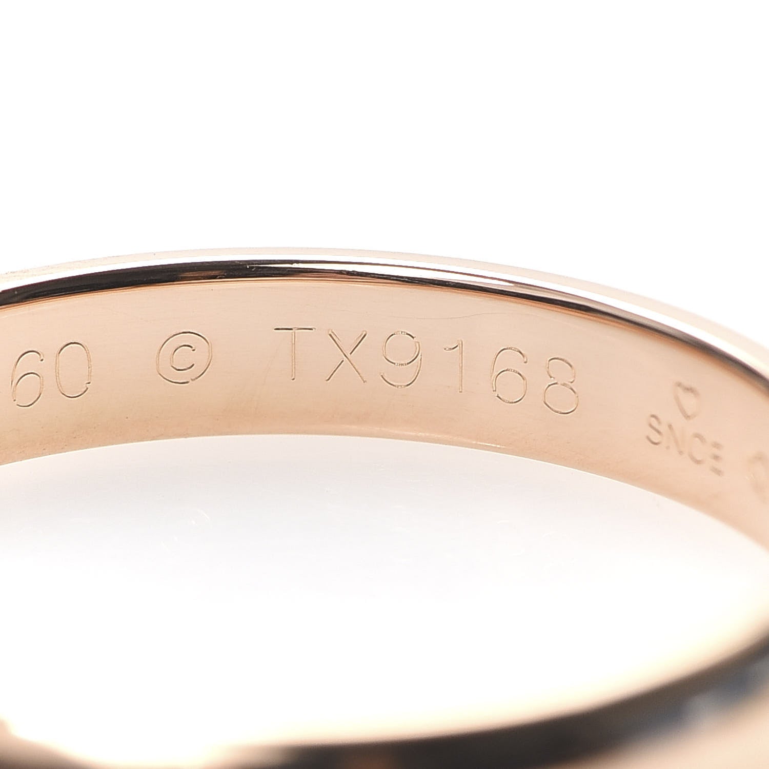 Cartier 18K Pink Gold 3.5mm 1895 Wedding Band Ring 60 9 6 of 7