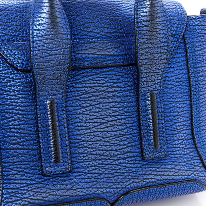 3.1 Phillip Lim Metallic Textured Calfskin Mini Pashli Satchel Electric Blue 14 of 14
