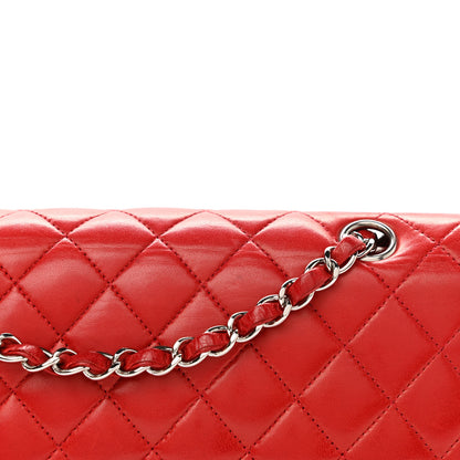 Chanel Lambskin Quilted Medium Double Flap Red 12 of 13