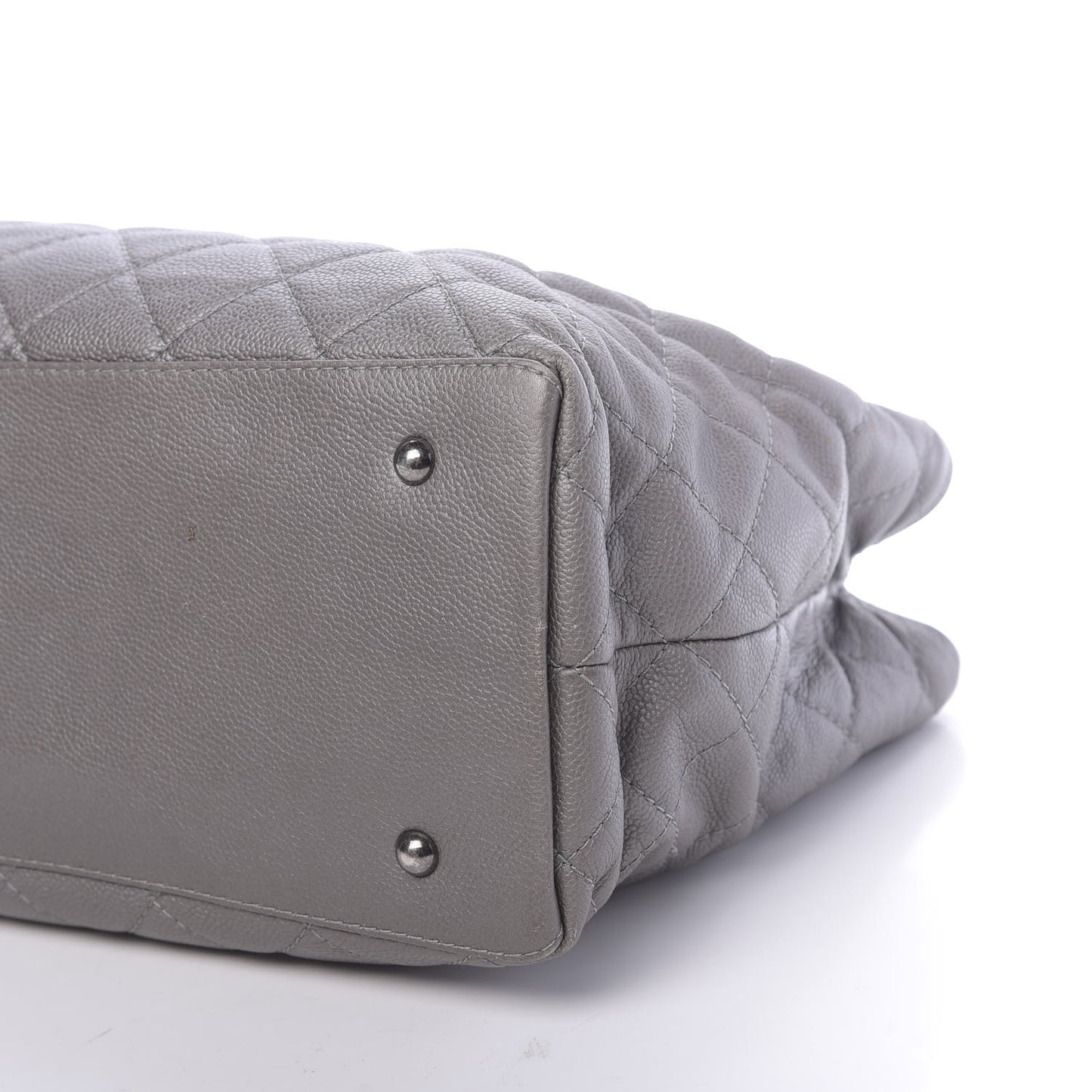 Metallic Caviar Large Be Caviar Tote Silver