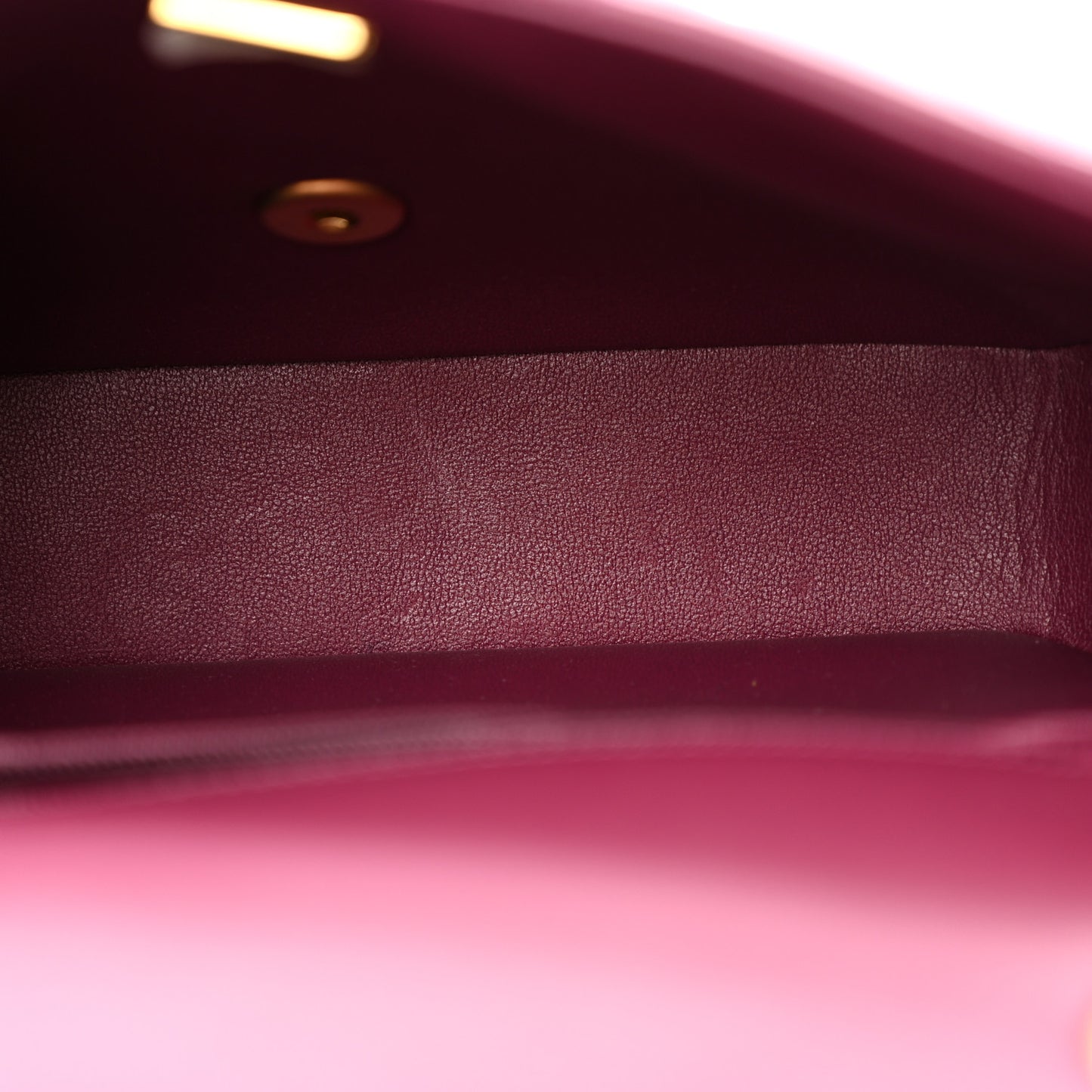 Lambskin Enamel Pearl Quilted Mini Charm Me Square Flap Dark Purple
