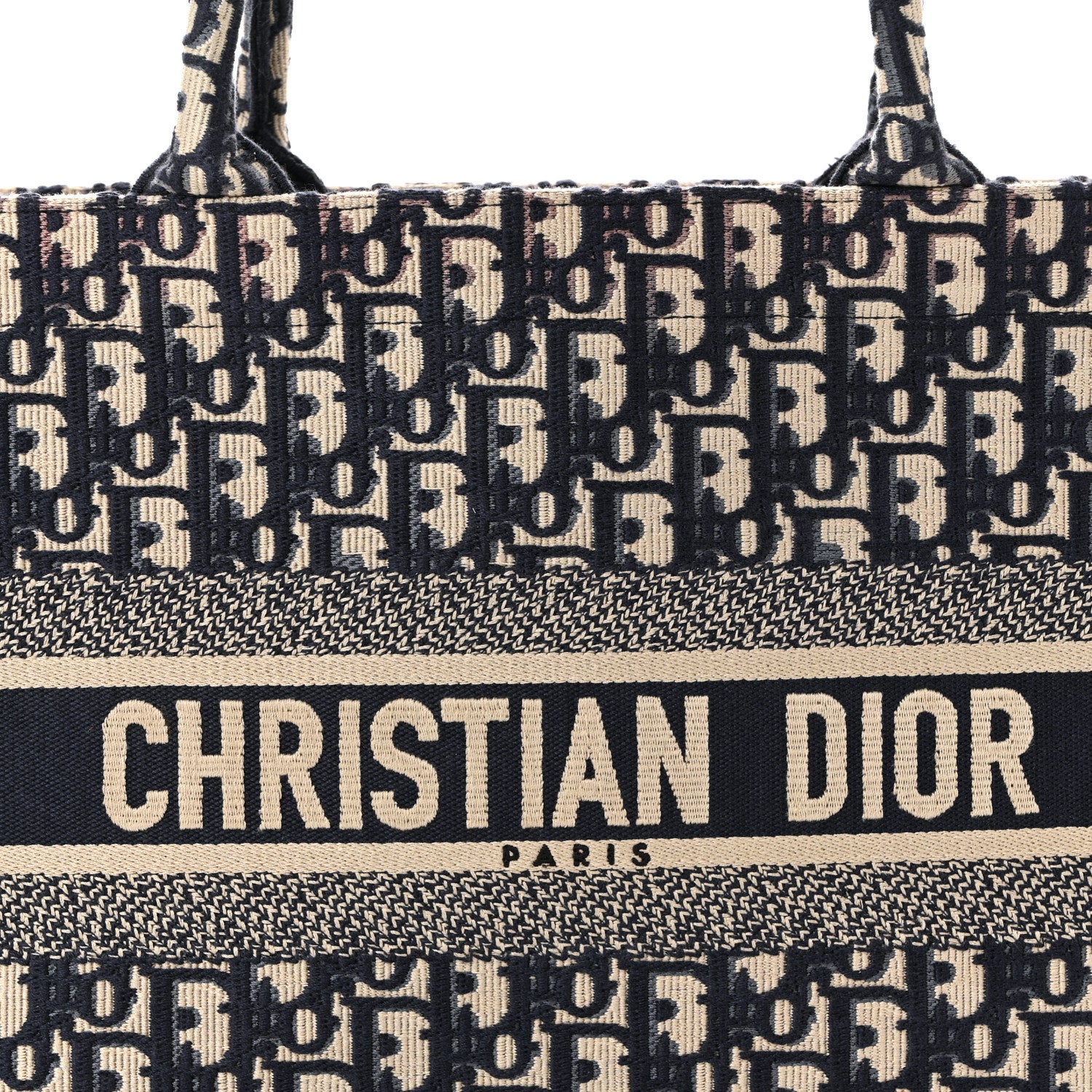 Christian Dior Oblique Medium Book Tote Blue Multicolor 7 of 9