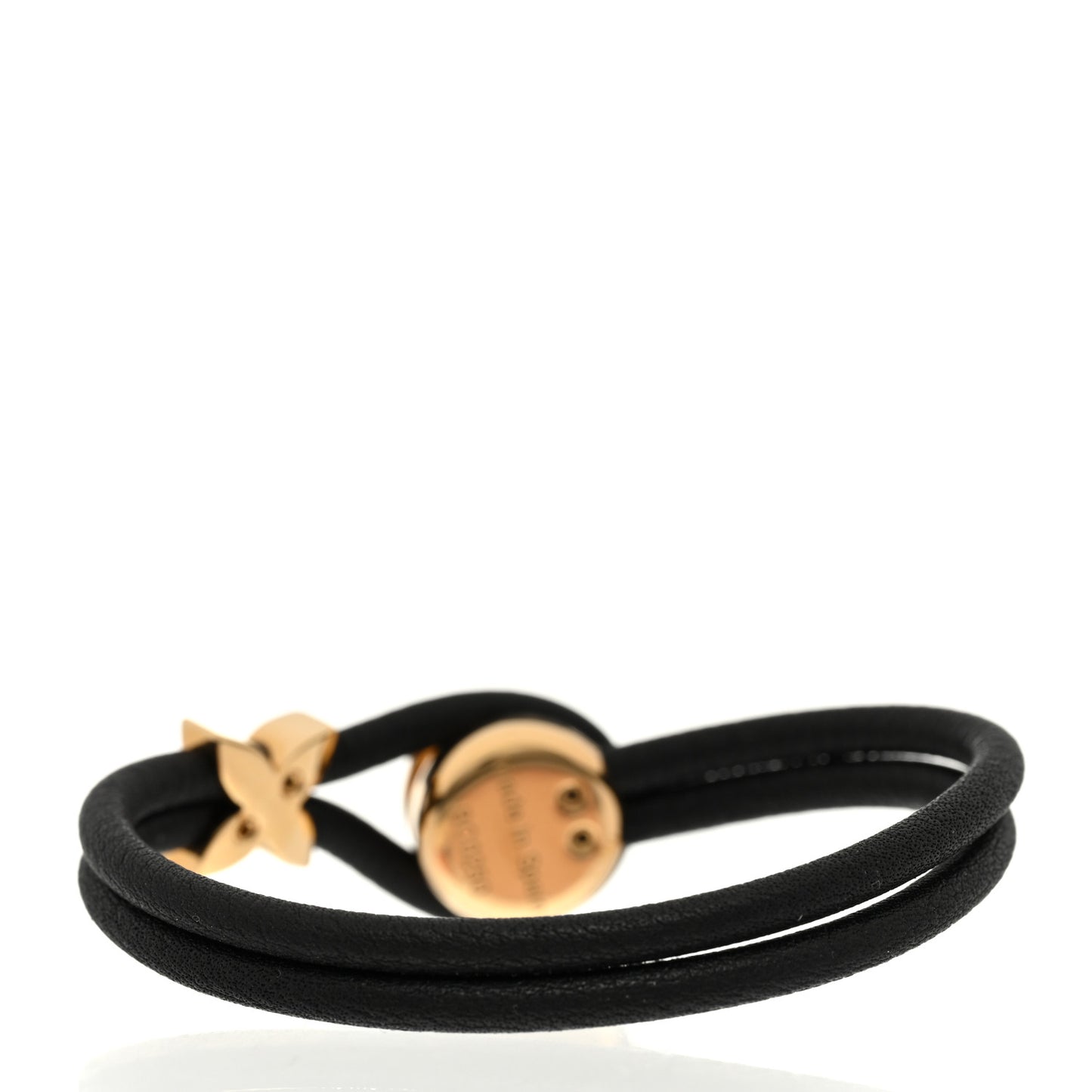 Calfskin Keep A Secret Bracelet Black