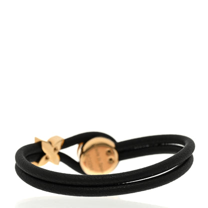 Louis Vuitton Calfskin Keep A Secret Bracelet Black 3 of 5